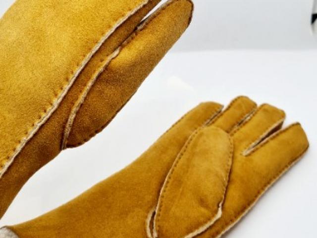 Gants en cuir et véritable mouton 100% naturel créatrice française Milona