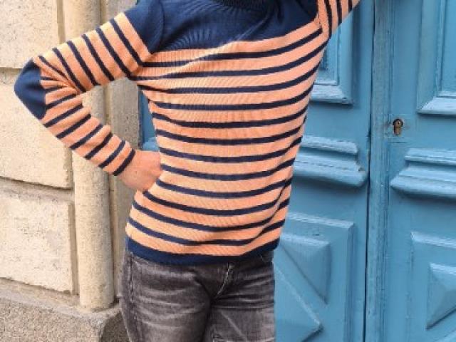 pull marin fabriqué en sud Finistère par des amoureux des belles choses