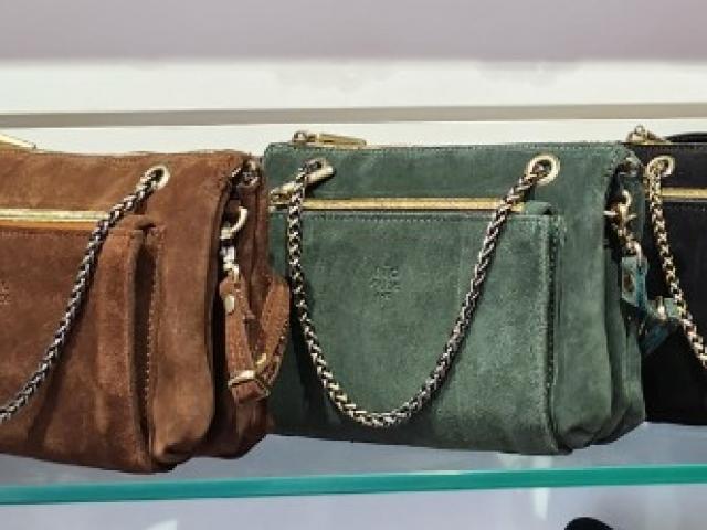 sac, banane, MILA LOUISE cuir 