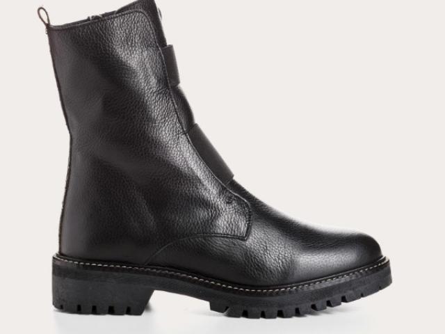 BOOTS DUSKY CUIR GRAINE NOIR