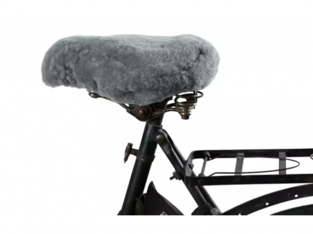 housse  de selle de vélo en véritable mouton 100 % naturel  sheperd