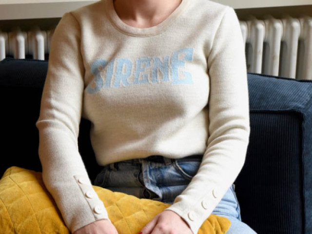 Pull femme sirene en laine de la marque  française Maille Factory