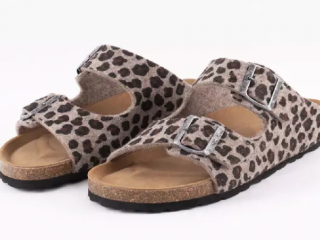Sandale Cassandre en laine Sheperd avec voute plantaire , top confort 