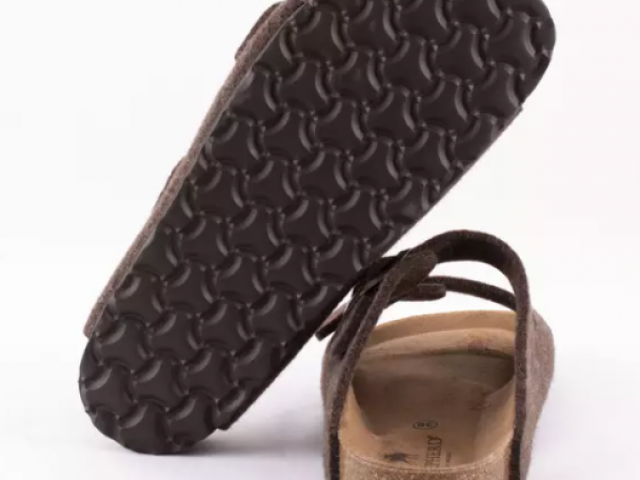 Sandale Cassandre en laine Sheperd avec voute plantaire , top confort 