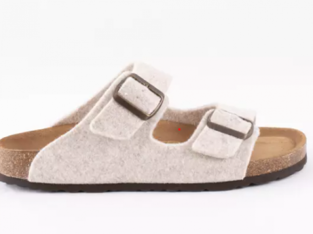 Sandale Cassandre en laine Sheperd avec voute plantaire , top confort 