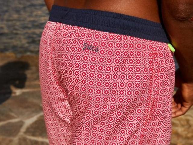 short de bain eco -conçu  Trawangan sintra red .