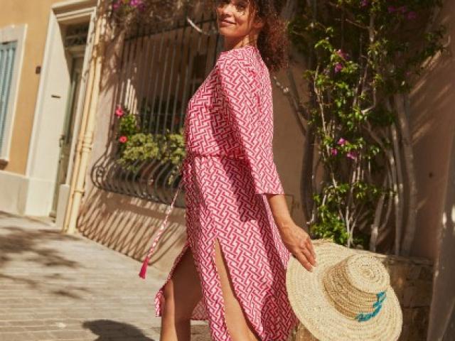Robe de plage boutonnée Summer Break