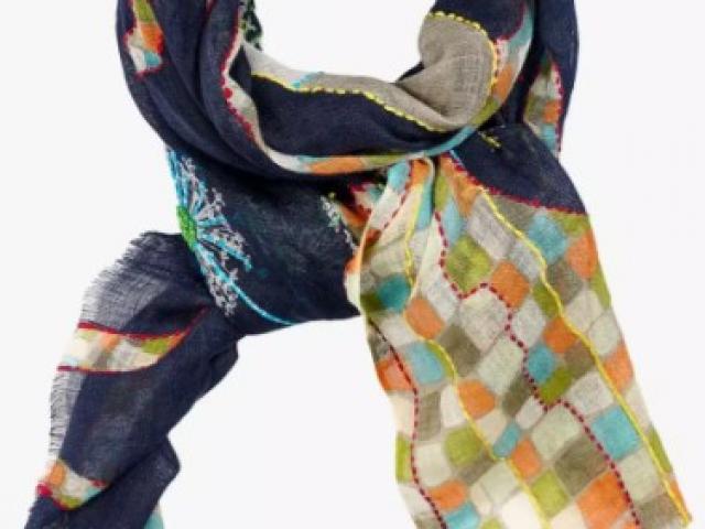 foulard akiko de chez storiatipic, metières 100% naturelles