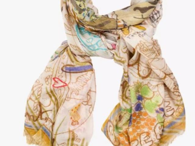 foulard dany de chez storiatipic, metières 100% naturelles
