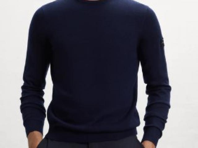 pull homme en maille BAYONA mode écoresponsable 