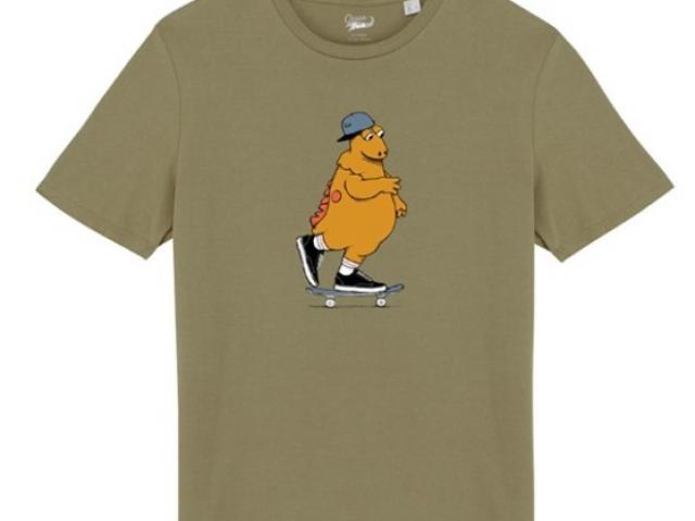 Tee-shirt Océan Park Casimir skateur olive 