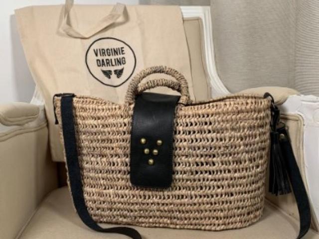 sac en osier de chez Virginie Darling