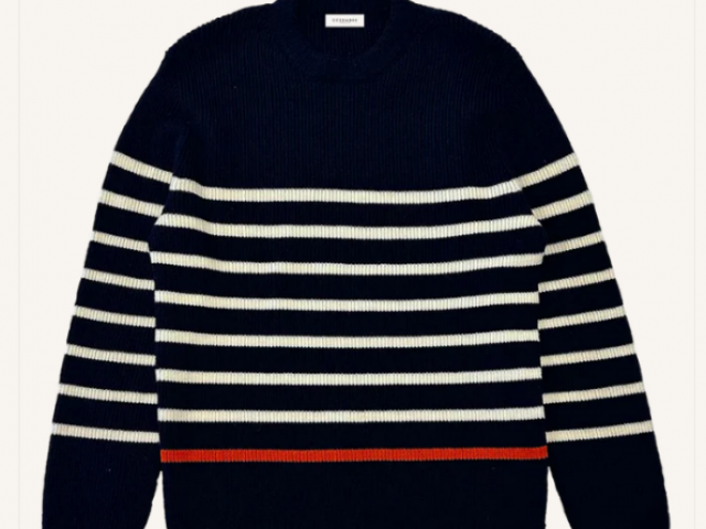 Pull CEZEMBRE Pull CHEVRETS Rayé (Mixte) Fabriqué à Saint-Malo chez 3D-TEX