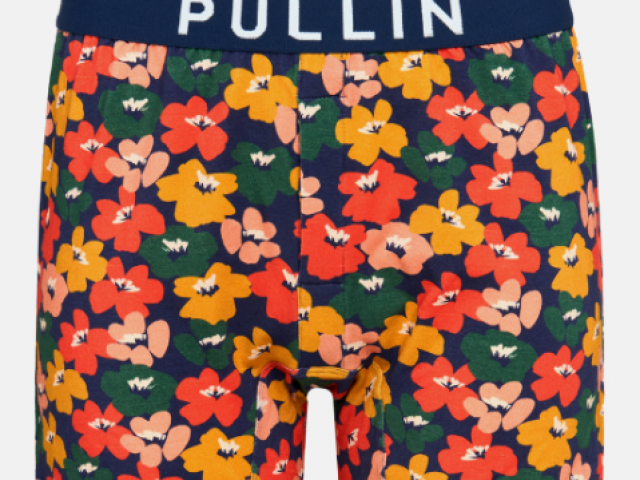 Calecon PULLIN Ample Floral coupe boxer large fabriqué au Portugal lyocell