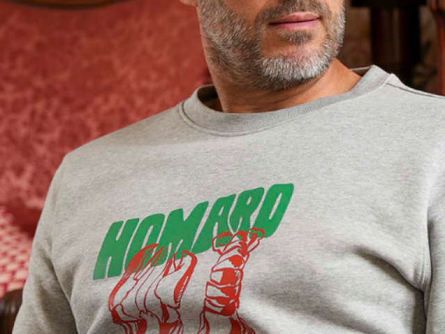 Sweatshirt ANOUK ET NINON Homard club fabrication Française coton biologique.