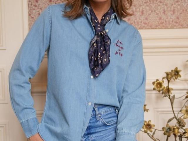 chemise jeans de chez anouk et ninon
