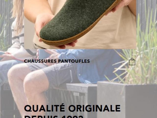 Pantoufles de qualité supérieure 100 % naturelles  5 couches de feutre