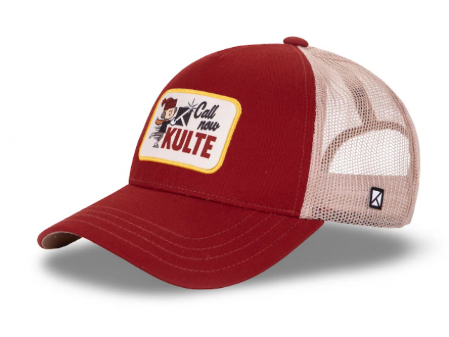 CASQUETTE KULTE MOTIF DELIVERY BORDEAUX