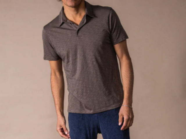 POLO ANONYM APPAREL Polo décontracté à col boutonné en jersey