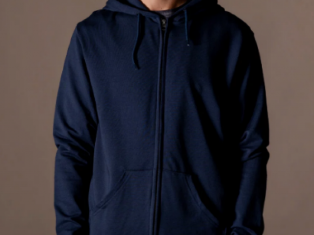 SWEAT ANONYM APPAREL Sw zippé capuche en molleton non gratté touché seconde peau