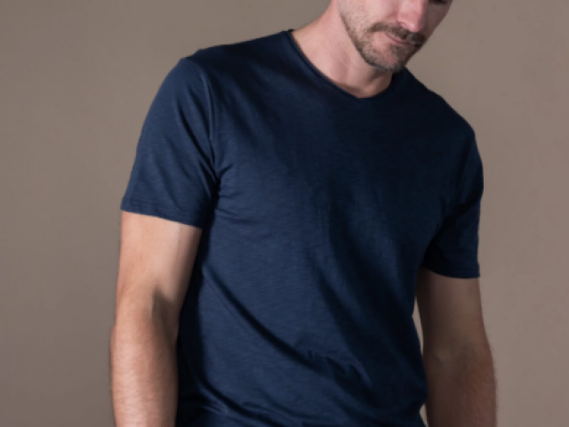 Tee-shirt ANONYM APPAREL petit col V  en jersey