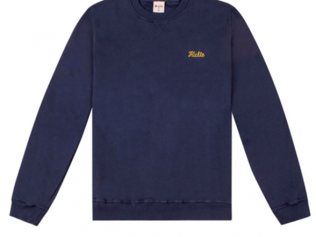 SWEAT KULTE SCRIPT BLEU MARINE