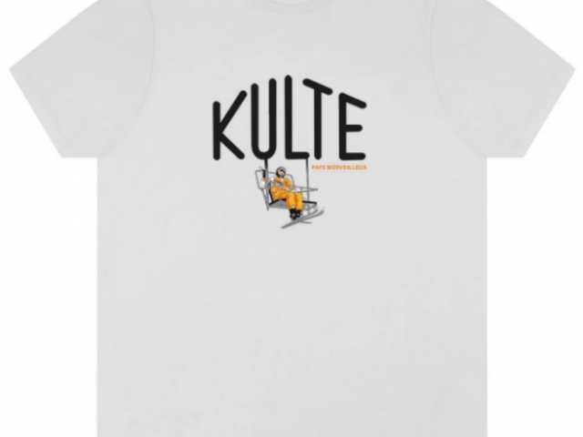 T-SHIRT KULTE DUSS 2 WHITE 100 % coton organic et made in Portugal