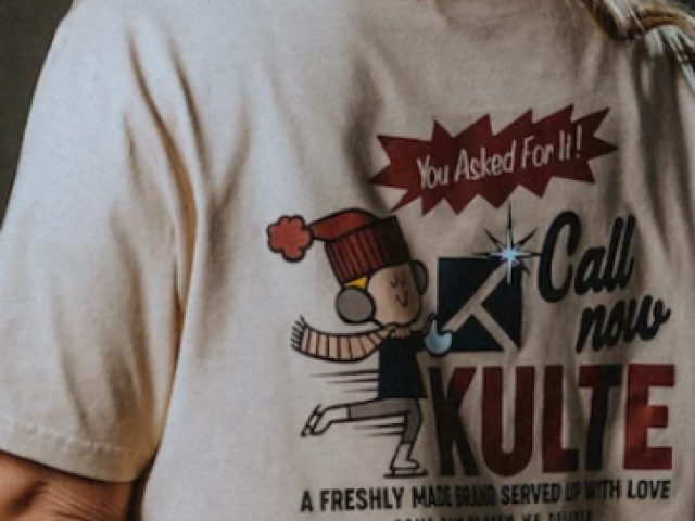 T-SHIRT KULTE DELIVERY BEIGE 100 % coton organic et made in Portugal