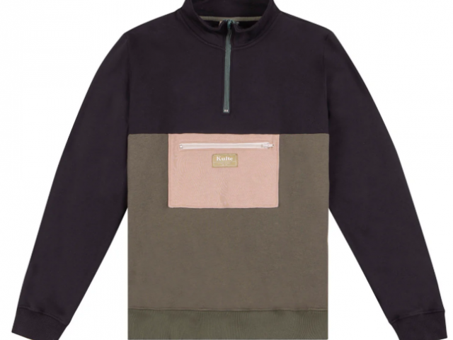 Sweatshirt KULTE HALF SMART KAKI