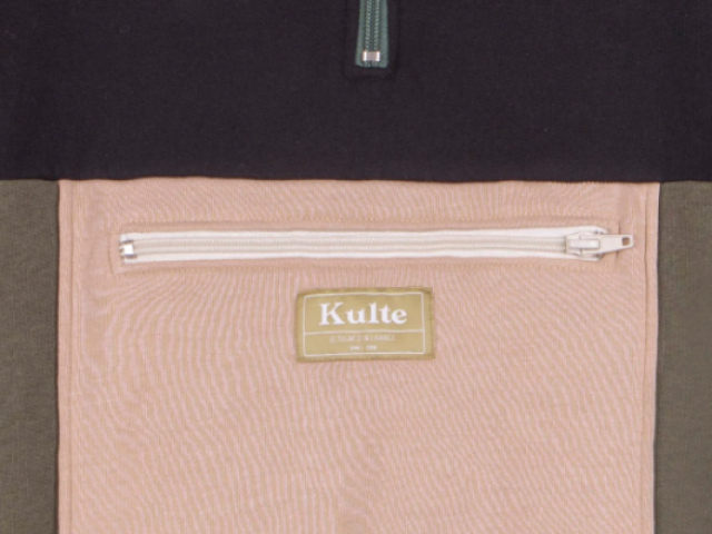Sweatshirt KULTE HALF SMART KAKI