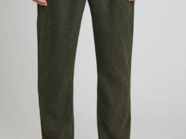 Pantalon Homme Ozzy Pant Kaki coupe tapered loose de chez PULLIN