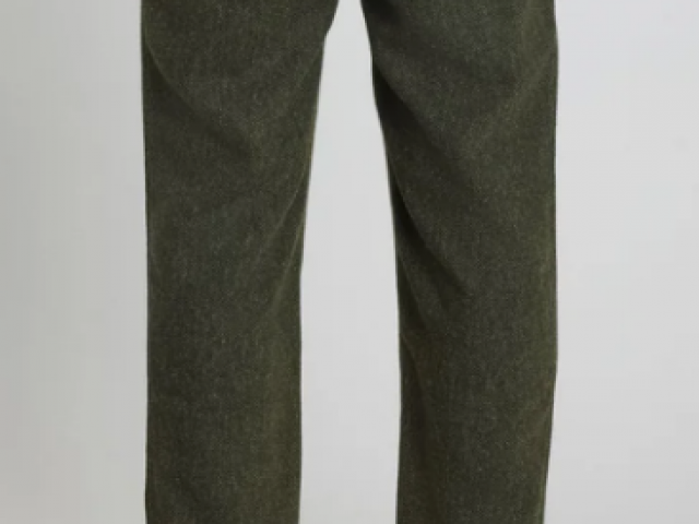 Pantalon Homme Ozzy Pant Kaki coupe tapered loose de chez PULLIN