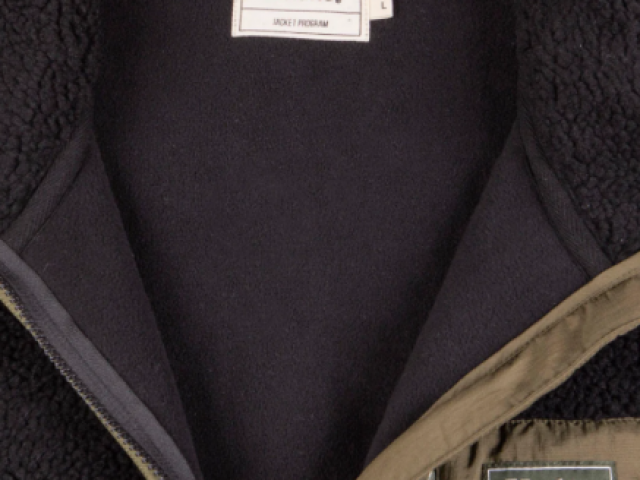 VESTE NO ARM SHERPA NOIR de chez KULTE