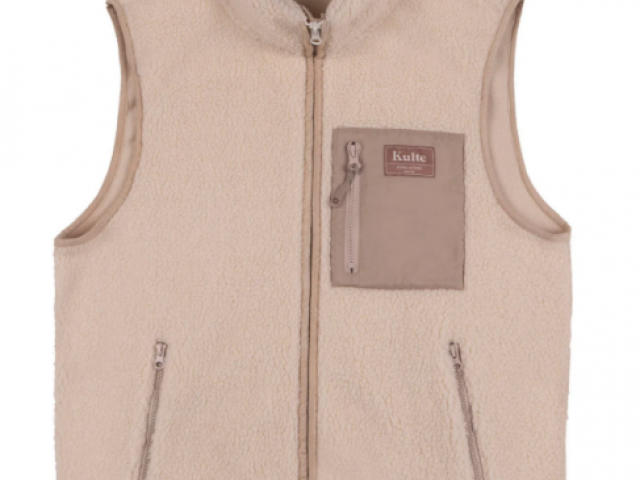 VESTE NO ARM SHERPA OFF WHITE de chez KULTE