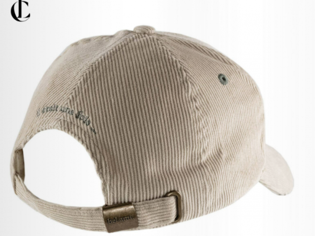 Casquette velours côtelé réglable