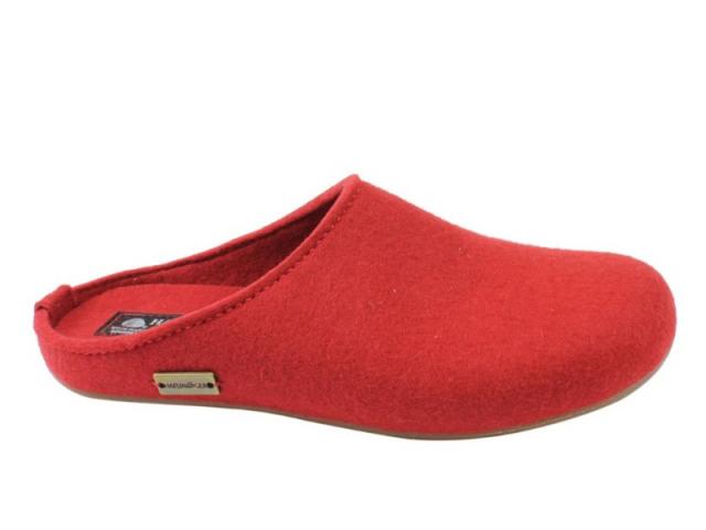 Chausson Slippers Everest Fundus rouge de la marque Haflinger 