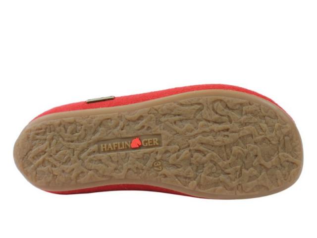 Chausson Slippers Everest Fundus rouge de la marque Haflinger 