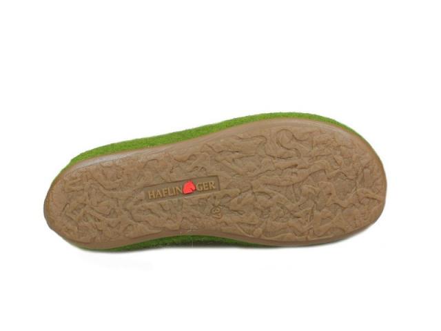 Chausson Slippers Everest Fundus vert de la marque Haflinger 