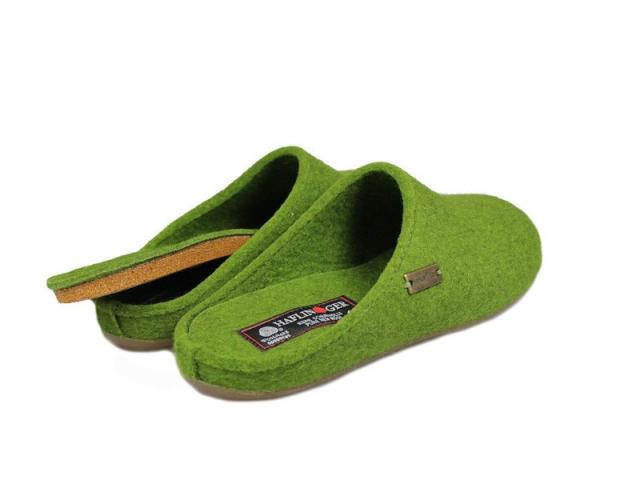 Chausson Slippers Everest Fundus vert de la marque Haflinger 