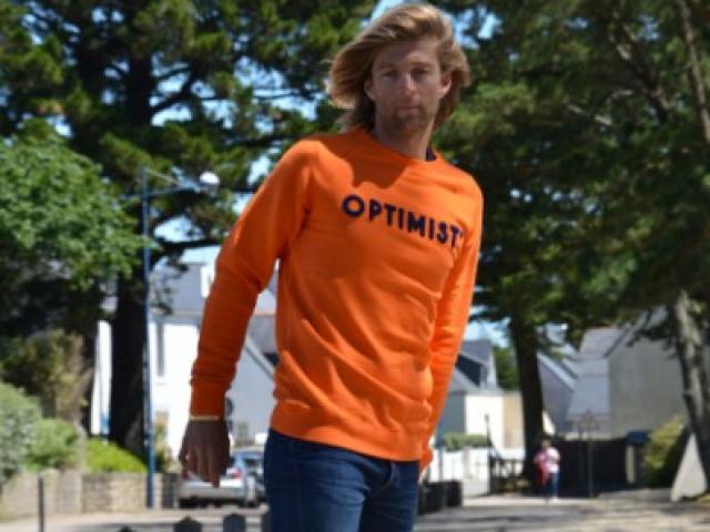 Sweat Optimist' Homme et Femme fabrication française 