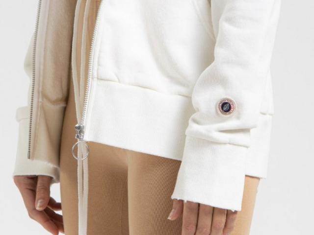 sweat a capuche zippé Sweet Pants matériaux naturelle tout confort