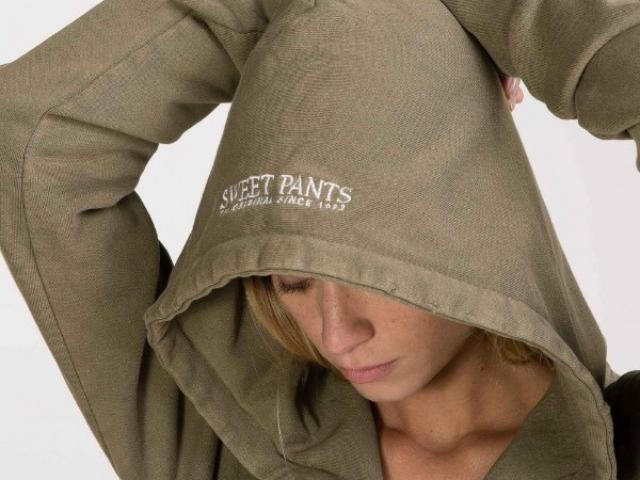 sweat a capuche zippé Sweet Pants matériaux naturelle tout confort