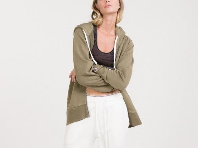 sweat a capuche zippé Sweet Pants matériaux naturelle tout confort