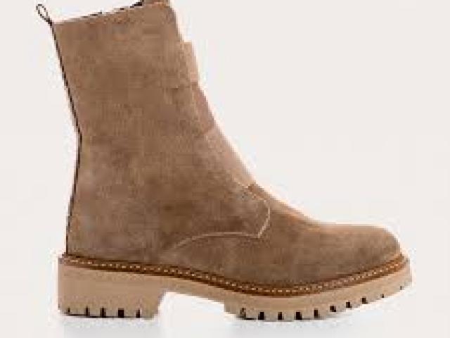 BOOTS DUSKY CUIR nubuck beige REQINS marque Française