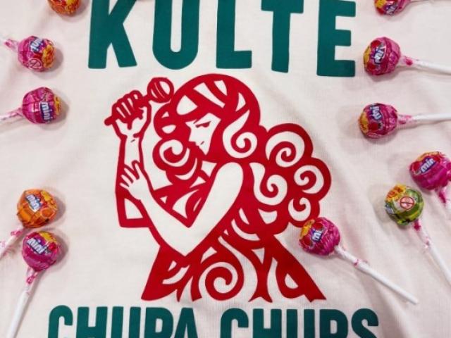 t-shirt KULT edition limité collabe Chupachup coton biologique