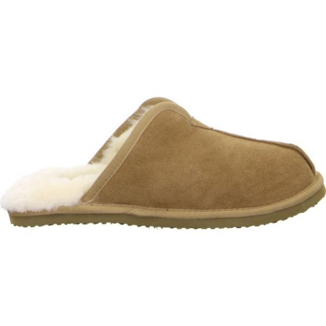 Chaussons Cosy cognacara men en laine de mouton toute douce 