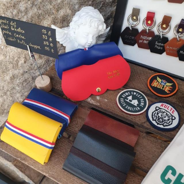 porte clef cuir message loulou de Nantes fabrication Française.