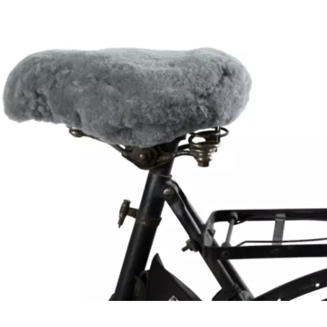 housse  de selle de vélo en véritable mouton 100 % naturel  sheperd