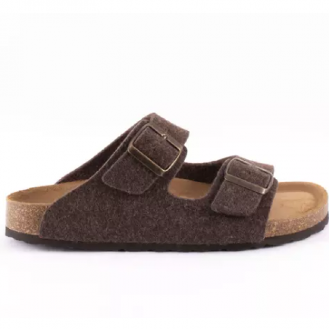 Sandale Cassandre en laine Sheperd avec voute plantaire , top confort 