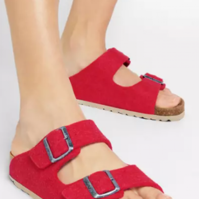 Sandale Cassandre en laine Sheperd avec voute plantaire , top confort 
